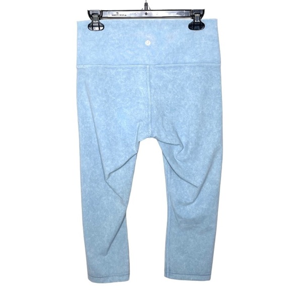 lululemon Wunder Under High Rise Crop *21” Wash Chambray NWOT 10 - Picture 5 of 15